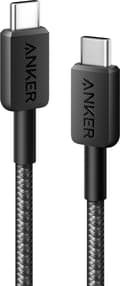 Miniatyrbillede 1 af 5: Anker 322 (60W) flettet USB-C til USB-C kabel 1,8M sort
