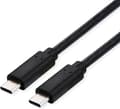Miniatyrbild 1 av 4: ROLINE USB4 Gen3x2-kabel, CC, M/M, 40Gbit/s, 240W, svart, 0,8 m