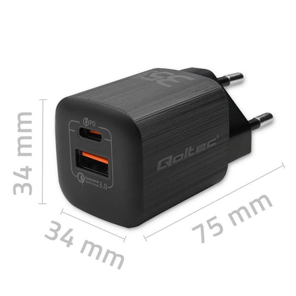 Qoltec 50764 mobilladdare Bärbar dator, Bärbar spelkonsol, Powerbank, Smartphone, Smartwa
