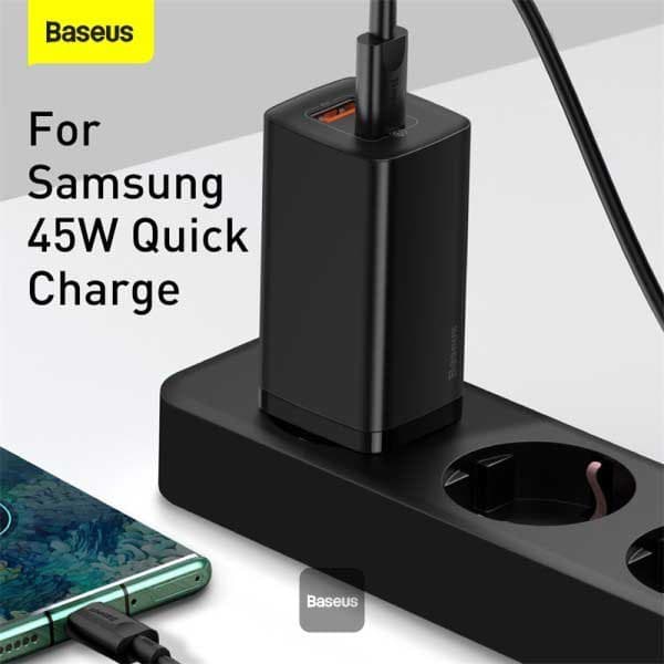 Baseus Gan2 Lite Usb-a- Og Usb-c-vægoplader