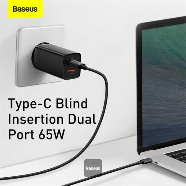 Baseus Gan2 Lite Usb-a- Og Usb-c-vægoplader