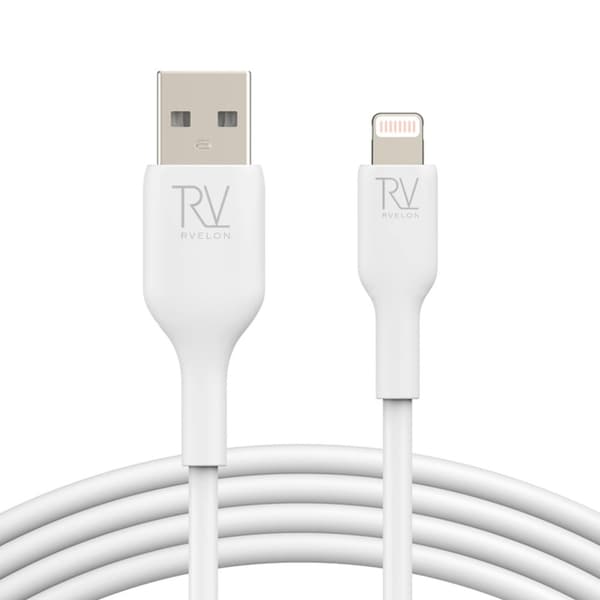 USB A till Lightning MFi Kabel Rvelon - 2 Meter Vit