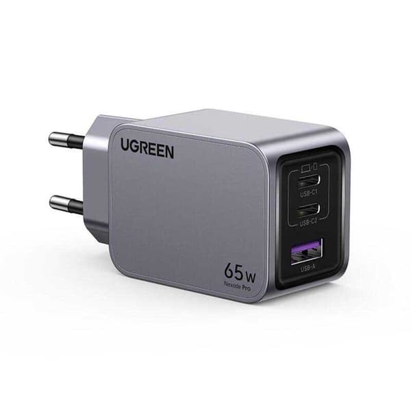 Ugreen X755 Usb-a- Og Usb-c-vægoplader Grå