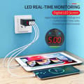 Miniatyrbild 4 av 4: Laddare - QC 3.0 - Svart - Snabbladdning - Överströmsskydd - USB Hub LED-adapter