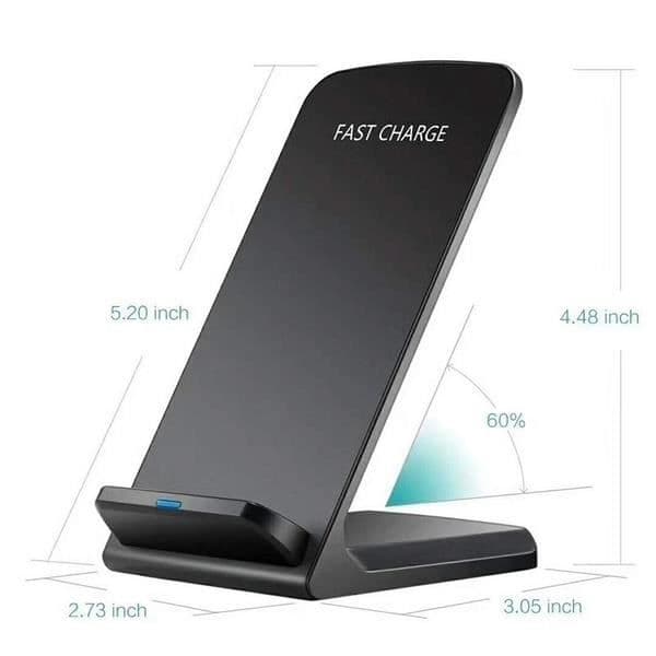 Snabb trådlös laddare för iPhone och Samsung, Qi Induktionsladdare för Samsung Galaxy S9/S9+/Note 8/S8/S8+, iPhone 8/8 Plus/
