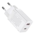 Miniatyrbillede 1 af 6: Hurtig USB-oplader USB-C 30W PD QC Super Si Pro hvid