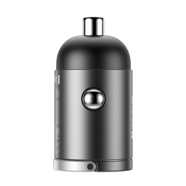 Tiny Star USB 30W Quick Charge mini intelligent biloplader, grå