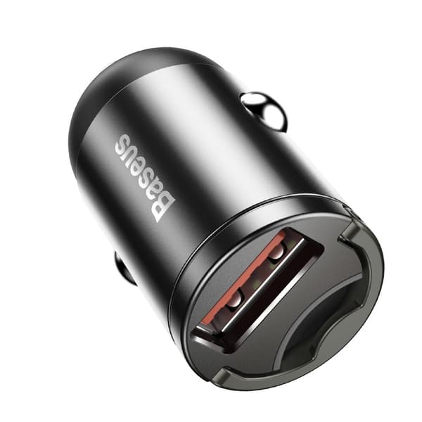 Tiny Star USB 30W Quick Charge mini intelligent biloplader, grå