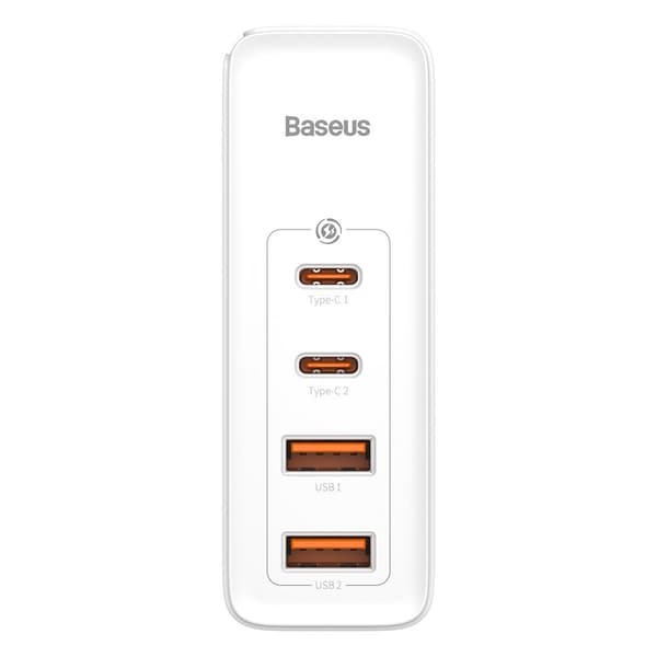 GaN2 Pro USB hurtigoplader USB-C QC PD 100W hvid