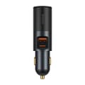 Miniatyrbillede 1 af 6: USB biloplader USB-C cigarettænderstik QC PD Share Together grå