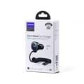 Miniatyrbillede 5 af 6: 3i1 hurtig biloplader med USB-C kabel 1,5m 55W sort