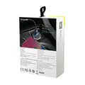 Miniatyrbillede 6 af 6: Smart biloplader med 2 USB-porte og USB-C QC PD sort
