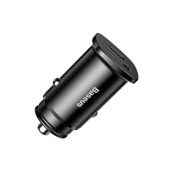 Smart biloplader med 2 USB-porte og USB-C QC PD sort