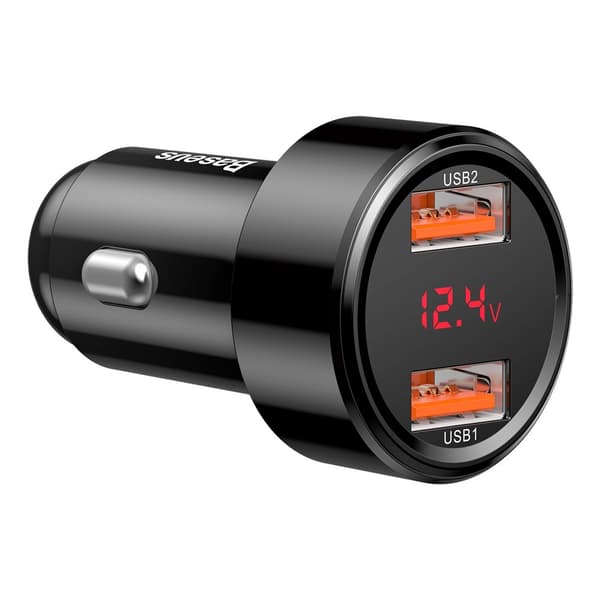 Billader 2x USB Magic Series Dual QC 3.0 45W 6A sort