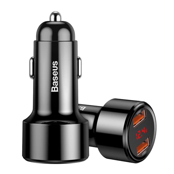 Billader 2x USB Magic Series Dual QC 3.0 45W 6A sort Sort