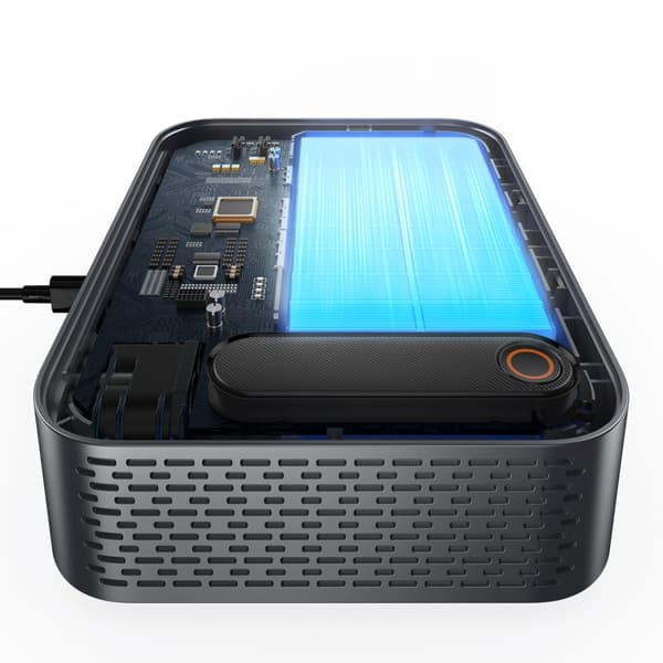 3in1 USB Powerbank USB-C Jump Jump Starter autolle 3000A taskulamppu musta