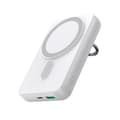 Miniatyrbild 1 av 6: Trådlös powerbank 10000mAh 20W MagSafe med stativ + USB-C-kabel, vit
