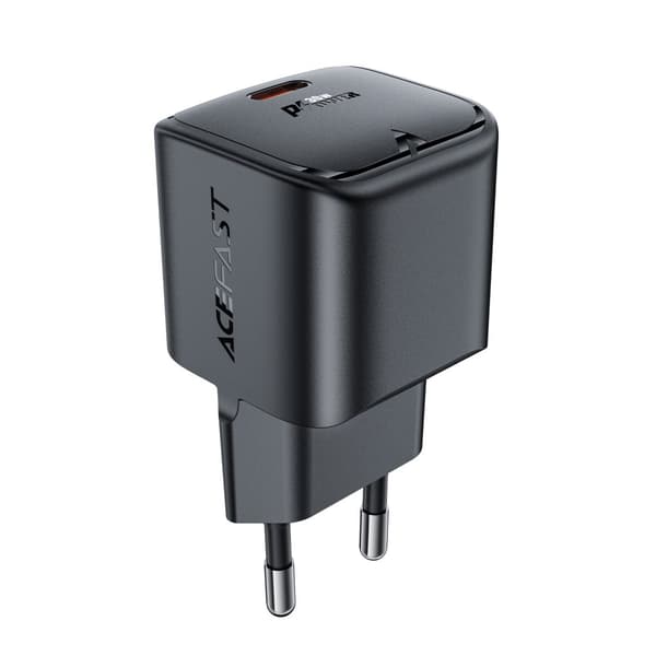 Mini GaN PD 30W USB-C laturi, musta