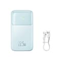 Miniatyrbillede 1 af 6: Powerbank med skærm 10000mAh 22,5W Comet Series + USB-A - USB-C kabel 0,3m blå