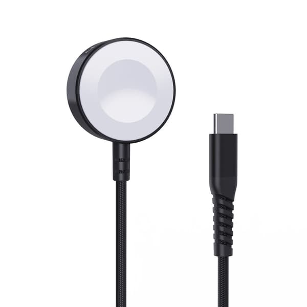 5W induktiv oplader til Apple Watch + USB-C kabel, sort
