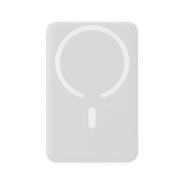 Mini powerbank 10000mAh med induktiv opladning MagSafe PD 20W hvid