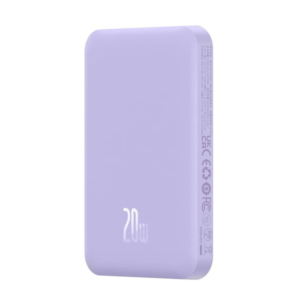 Mini powerbank 5000mAh 20W + USB-C-kabel 20V / 3A lila