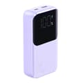 Miniatyrbillede 2 af 6: Powerbank 30W 10000mAh med indbygget iPhone Lightning og USB-C kabler lilla