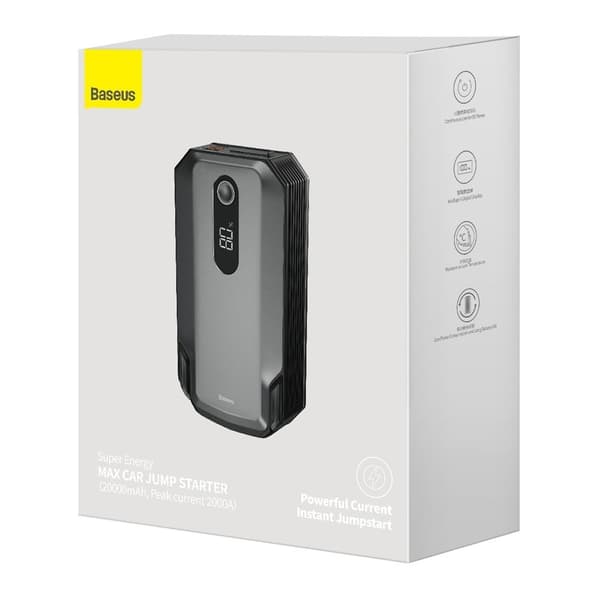 3i1 Booster Starter 12V 100A + PowerBank 13000mAh + LED lommelygte