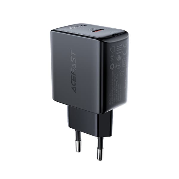 Hurtig USB-C 20W Power Delivery oplader, sort