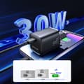 Miniatyrbillede 3 af 6: Speed ​​Series 30W USB-C PD QC AFC FCP vægoplader, sort