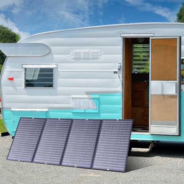 Solar turist foldbar solcellelader 160W, sort
