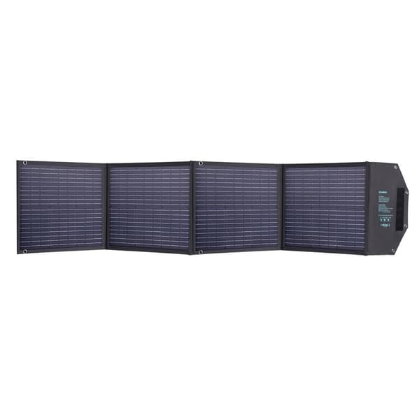 Soloplader 100W foldbar USB-C 2xUSB PD QC sort