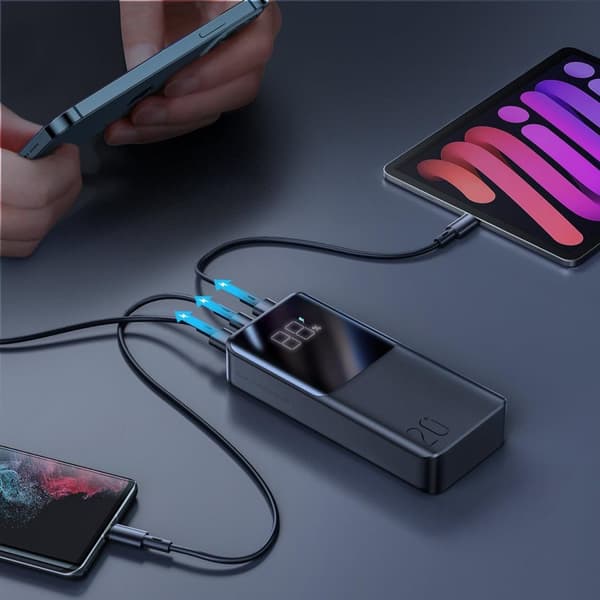 Powerbank 20000mAh 22.5W PD QC3.0 AFC musta