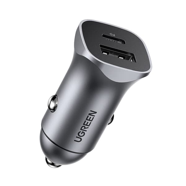USB-C USB 24W Power Delivery Quick Charge billader, grå