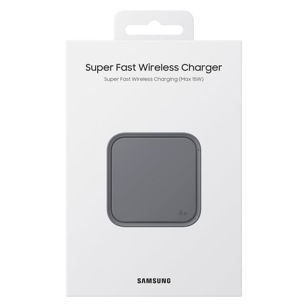 Superhurtig trådløs induktiv oplader 15W sort
