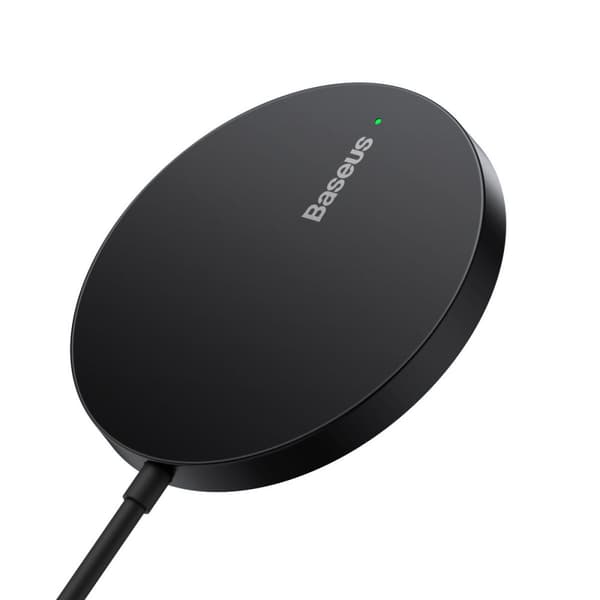 Lille induktiv oplader til MagSafe Simple Mini3 15W telefon, sort