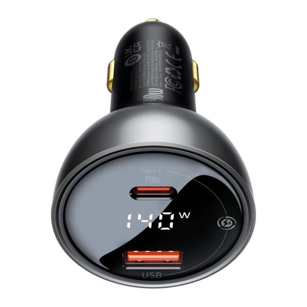 USB-C PD3.1 autolaturi 140W + USB-C kaapeli 1m musta