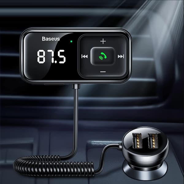 Trådlös Bluetooth FM-sändare med laddare S-16 Overseas edition svart