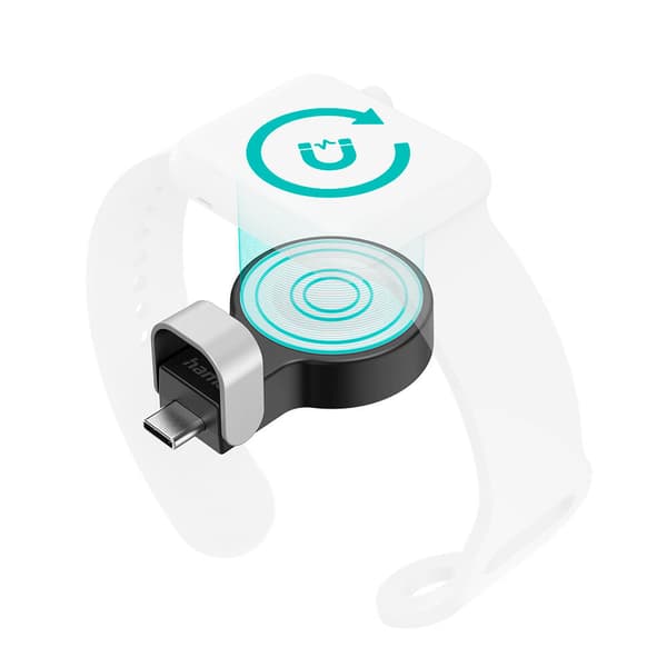 Laddare Trådlös för Apple Watch USB-C Svart