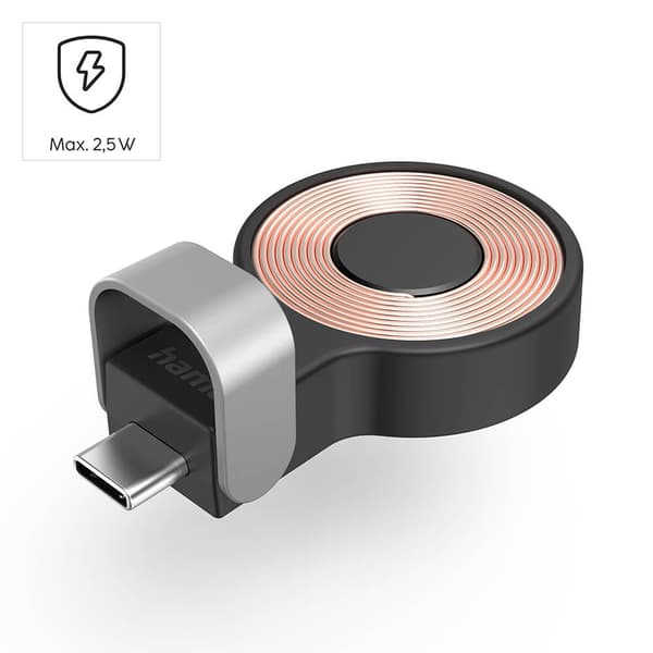 Laddare Trådlös för Apple Watch USB-C Svart