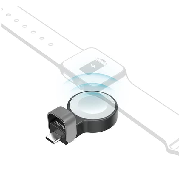 Laddare Trådlös för Apple Watch USB-C Svart