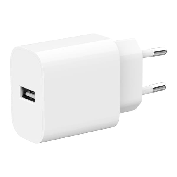 Vegglader med USB 5V 2,4A - Hvit Hvit