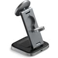 Miniatyrbillede 4 af 11: Satechi 3-i-1 foldbar Qi2 opladningsstativ, grå