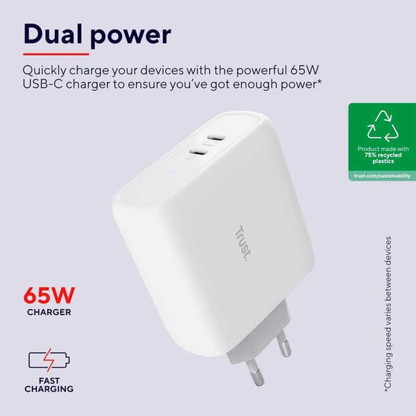 Trust 25381 Usb-c Vægoplader