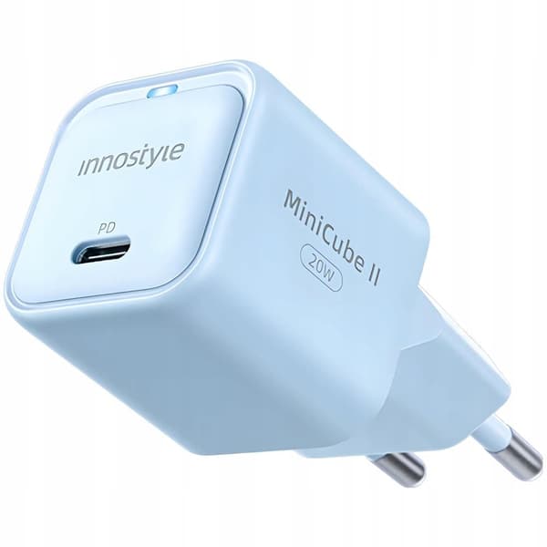 Innostyle Snabbladdare USB-C 20W USB Typ C GaN II För iPhone LED