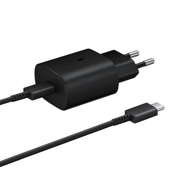 Laddare - SAMSUNG - 25W - Ultra Snabb - USB-C - Svart