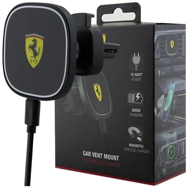 Ferrari 2023 Collection MagSafe 15W induktiv billader for luftventil - svart