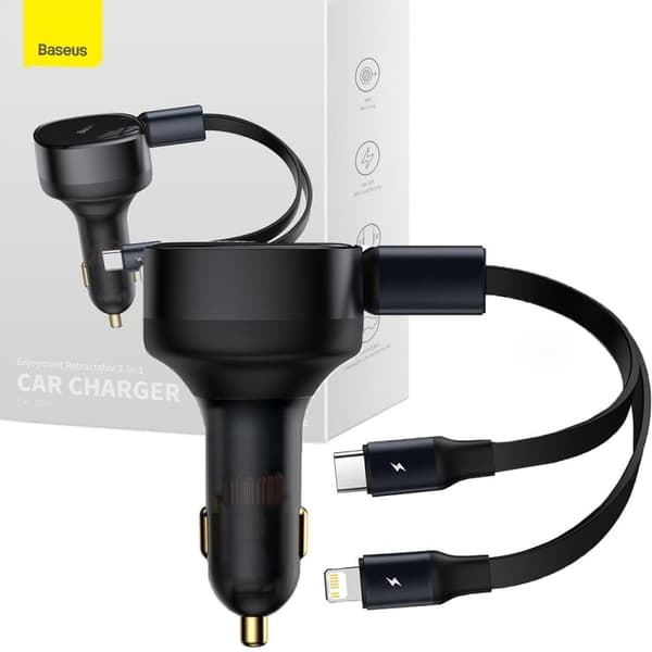 Baseus Enjoyment billader 2in1 30W svart (CGTX000001)