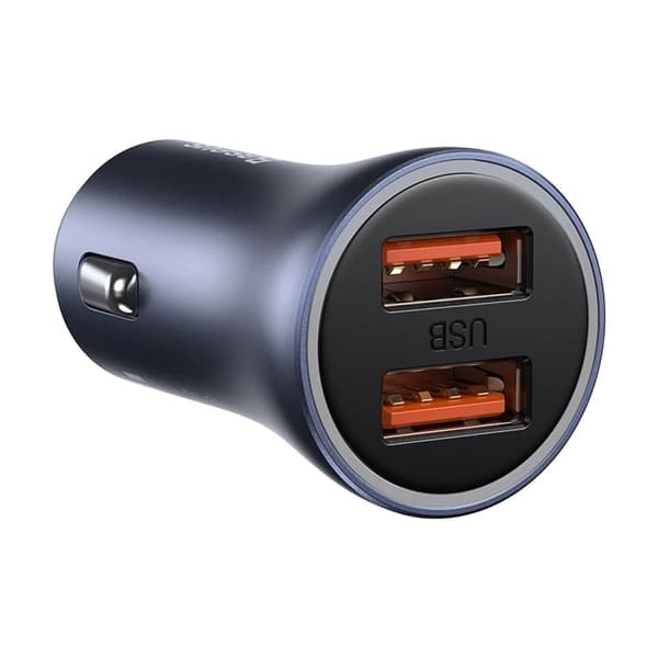 Baseus Golden Contactor Pro 2x USB-A 40W billader QC SCP FCP AFC - grå Grå