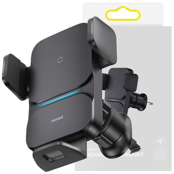 Baseus Wisdom induktiv lader biltelefonholder for nettverk? svart (CGZX000001) musta
